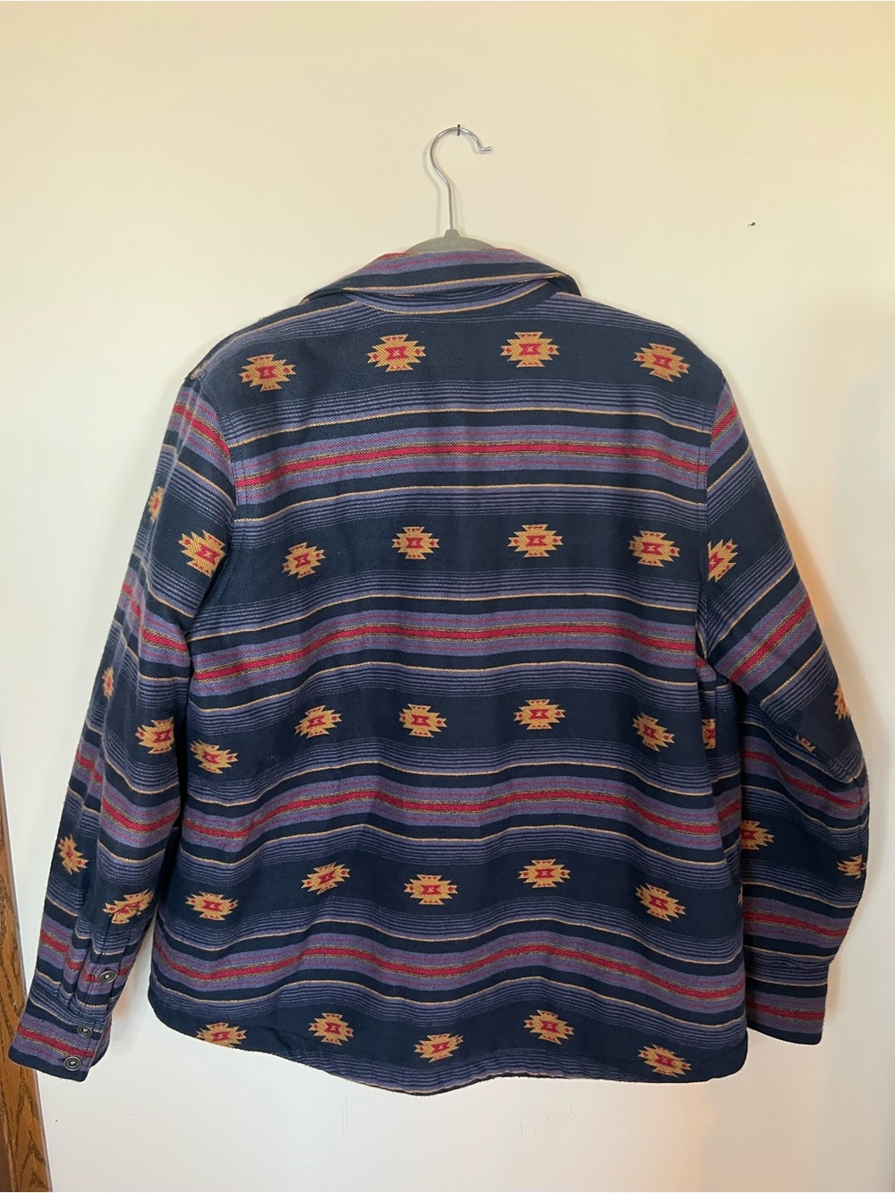 Ariat Navy Southwestern Shacket | XL - Picture 3 of 7